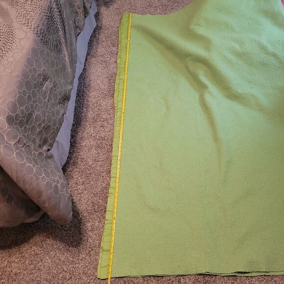 1950s vintage warm wooly bed blanket, pure wool blanket w/ satin binding - Picture 10 of 16